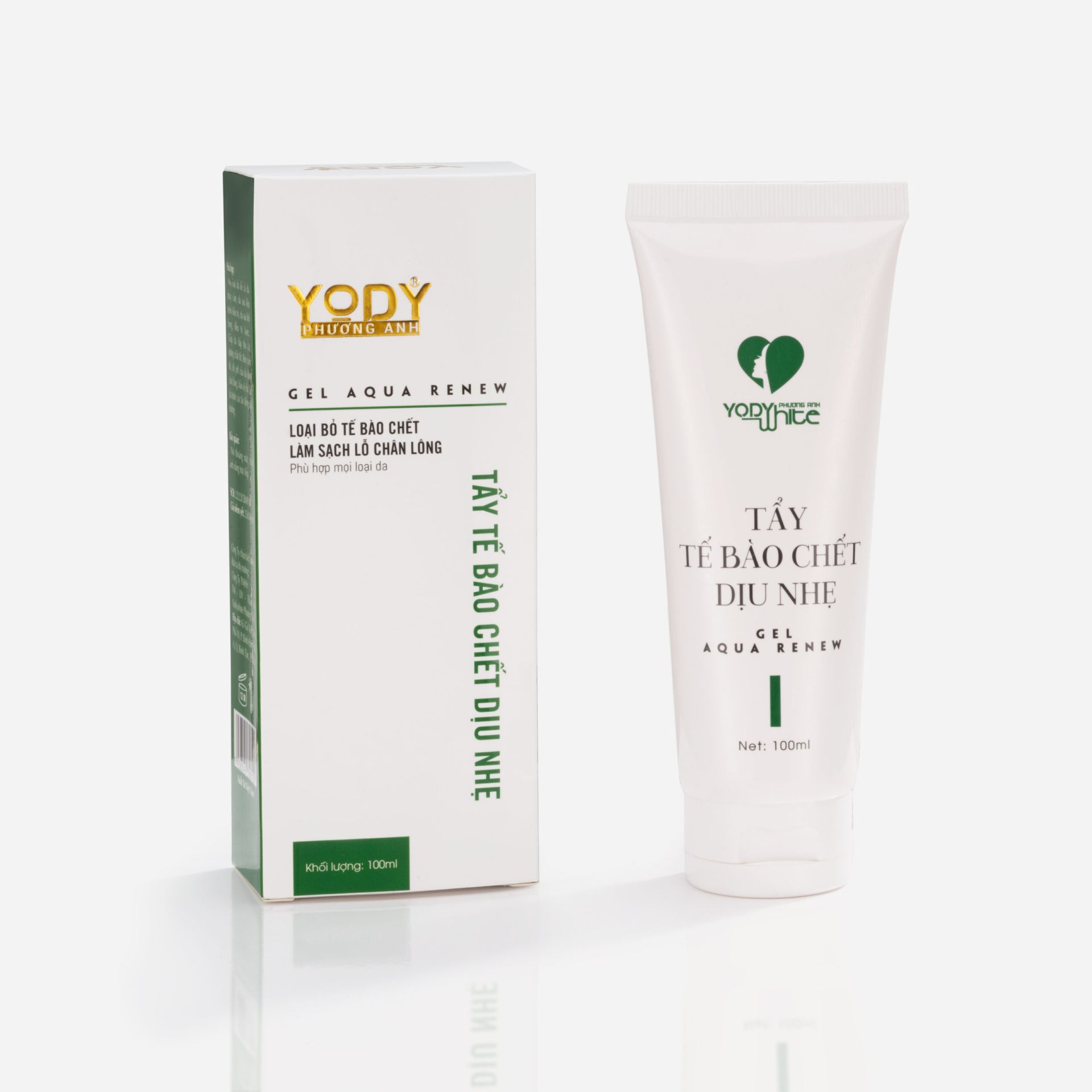 TẨY TẾ BÀO CHẾT DỊU NHẸ YODY WHITE PHƯƠNG ANH - GEL AQUA RENEW